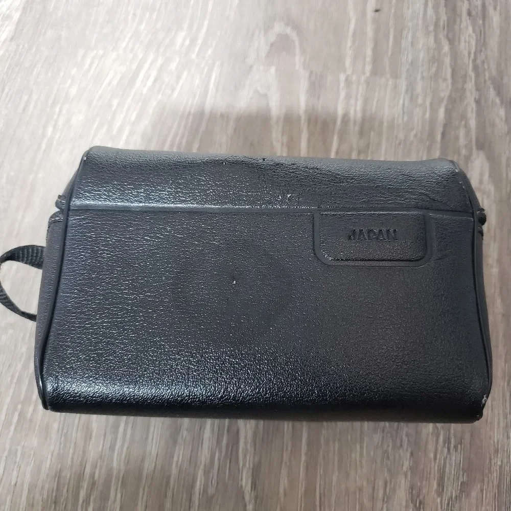 Canon Black Point-and-Shoot Film Camera with Black Case